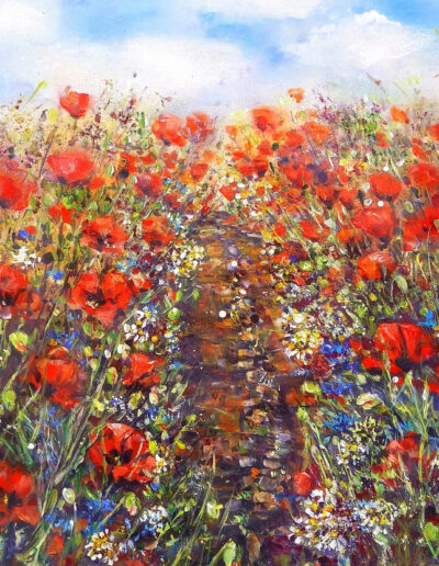CESTA LÉTEM 70 x 100 cm - 18.000 Kč - ATELIÉR S DUŠÍ - Jarka Papežová