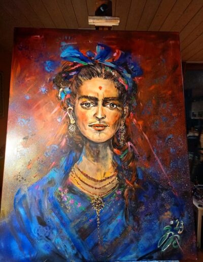 FRIDA 70 x 90 cm - 24.000 Kč - ATELIÉR S DUŠÍ - Jarka Papežová