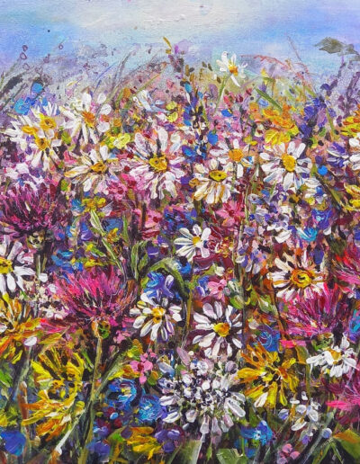 ŠUMAVSKÁ LOUKA - 40 x 30 cm - 7.500 Kč - ATELIÉR S DUŠÍ - Jarka Papežová